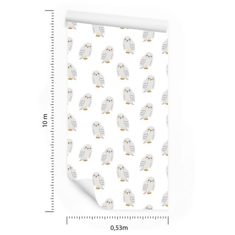 Tapeta Delikatne Sowy