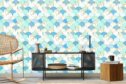 Tapeta Kolorowe Kulki We Wzorki