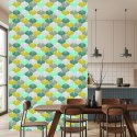 Tapeta Kolorowy Owalny Wzór Geometryczny