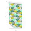 Tapeta Kolorowy Owalny Wzór Geometryczny