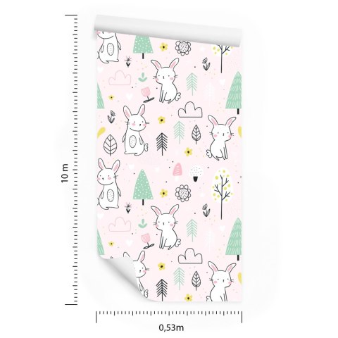 Tapeta Króliki Wśród Drzew