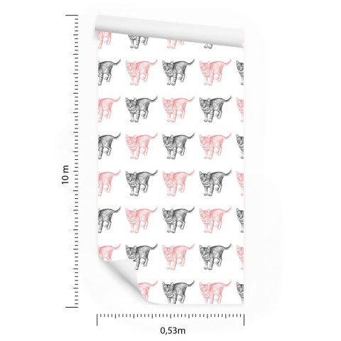 Tapeta Pastelowe Koty