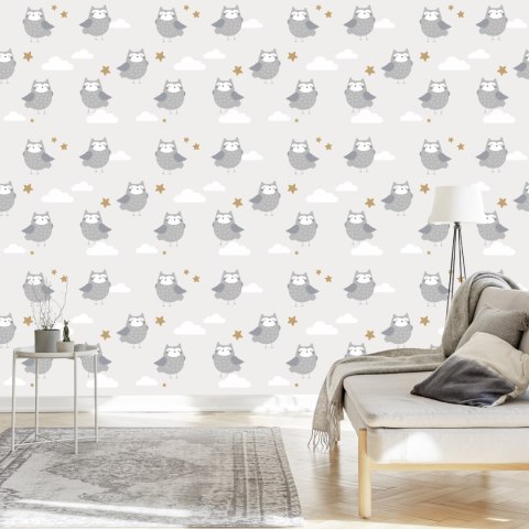 Tapeta Sowy W Chmurach