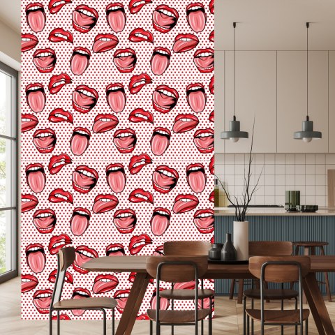 Tapeta Usta W Stylu Pop-Art