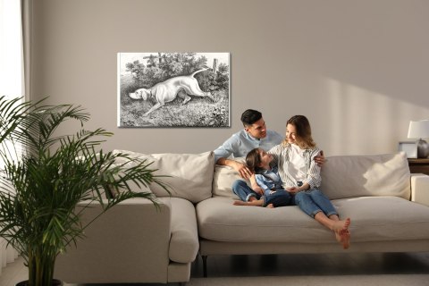 Obraz Na Płótnie Pies Myśliwski