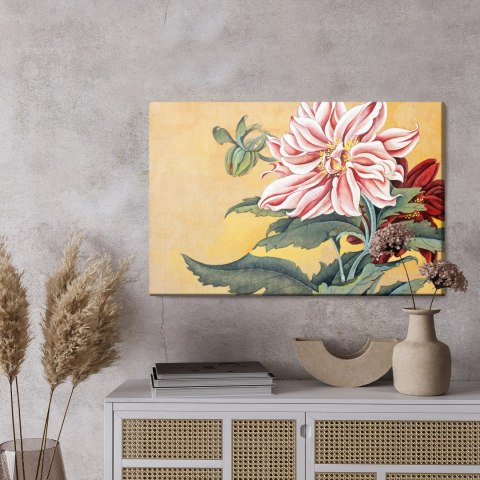 Obraz Na Płótnie Piwonie Z Liśćmi