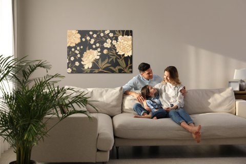 Obraz Na Płótnie Piwonie Z Łodygami