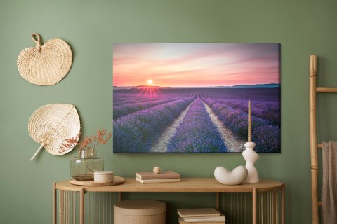 Obraz Na Płótnie Pole Kwitnącej Lawendy