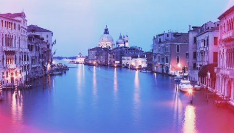 Obraz Na Płótnie Wenecja Wieczorem