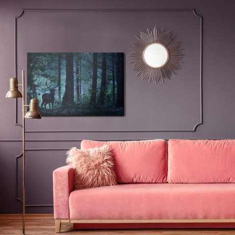 Obraz Na Płótnie Jeleń W Mrocznym Lesie