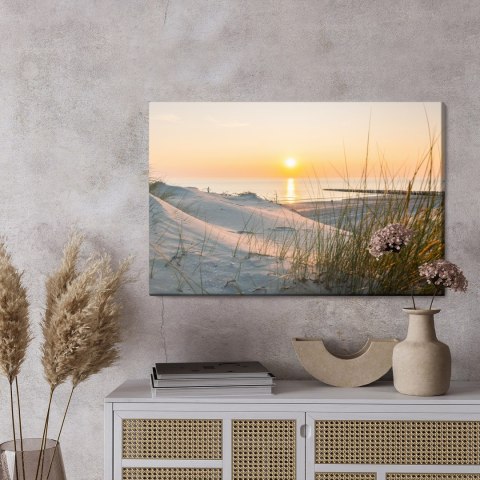 Obraz Na Płótnie Zachód Słońca Nad Morzem Bałtyckim