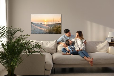 Obraz Na Płótnie Zachód Słońca Nad Morzem Bałtyckim