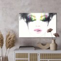 Obraz Na Płótnie Abstrakcyjna Kobieca Twarz