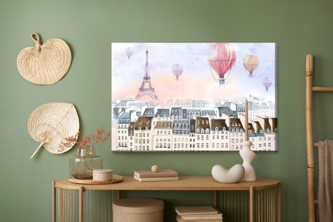 Obraz Na Płótnie Balony Latające Nad Paryżem
