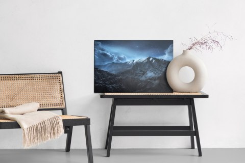 Obraz Na Płótnie Malowniczy Górski Pejzaż Nocą