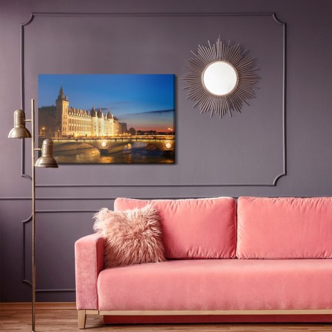 Obraz Na Płótnie Paryż O Wieczornej Porze