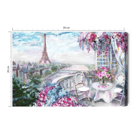 Obraz Na Płótnie Widok Na Wieżę Eiffla