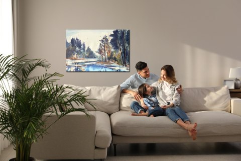 Obraz Na Płótnie Zimowy Pejzaż Jak Malowany