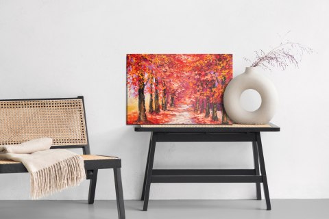 Obraz Na Płótnie Jesienny Las W Ciepłych Barwach