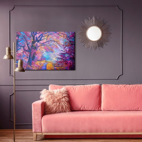 Obraz Na Płótnie Ścieżka W Kolorowym Lesie