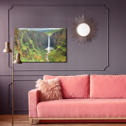 Obraz Na Płótnie Majestatyczny Wodospad W Lesotho