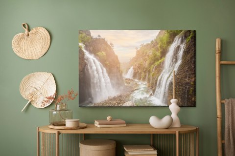 Obraz Na Płótnie Widok 3D Na Piękne Wodospady