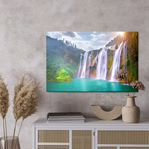 Obraz Na Płótnie Wodospad Jiulong W Chinach