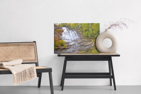 Obraz Na Płótnie Wodospad W Lesie Jak Malowany