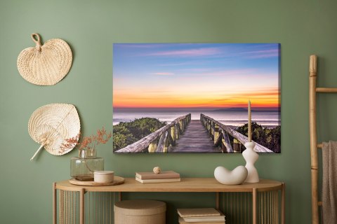 Obraz Na Płótnie Drewniany Pomost I Morze