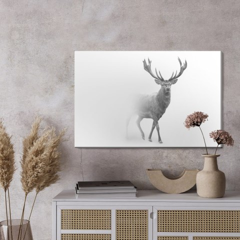 Obraz Na Płótnie Jeleń W Czerni I Bieli