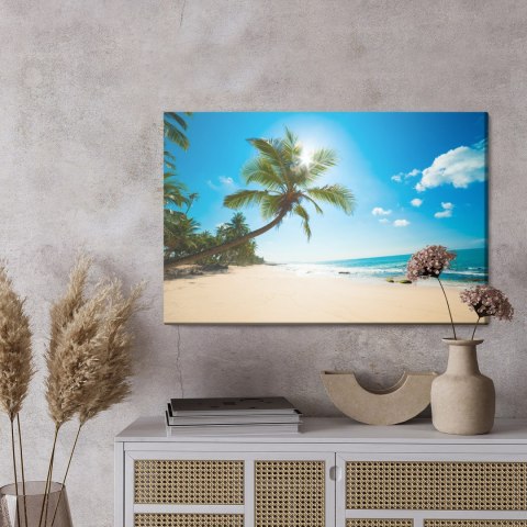 Obraz Na Płótnie Morze Plaża I Palmy
