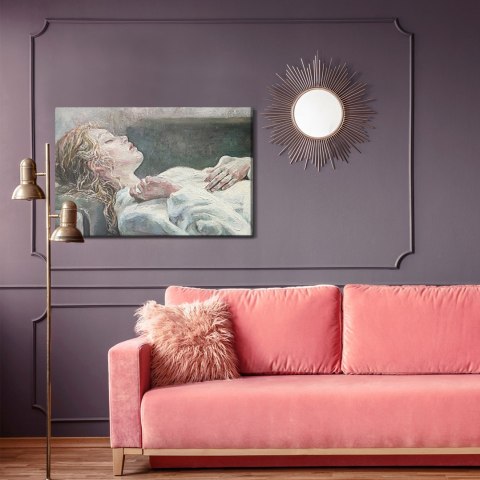 Obraz Na Płótnie Śpiąca Młoda Kobieta