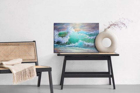 Obraz Na Płótnie Fale Na Brzegu Morza