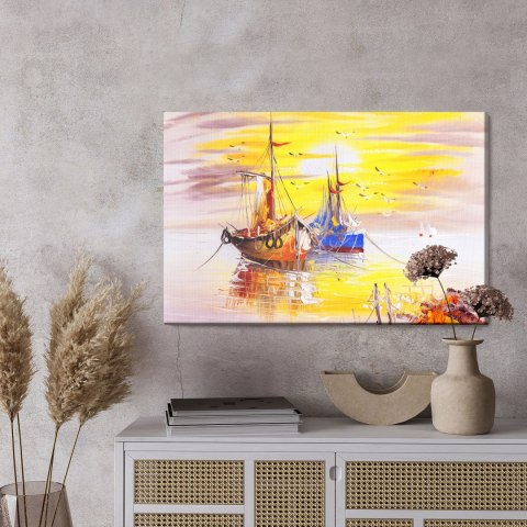 Obraz Na Płótnie Statki Weneckie