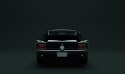 Obraz Wieloczęściowy Czarny Muscle Car W Stylu Vintage