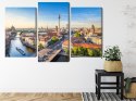Obraz Wieloczęściowy Rzeka Sprewa I Panoramiczny Widok Berlina