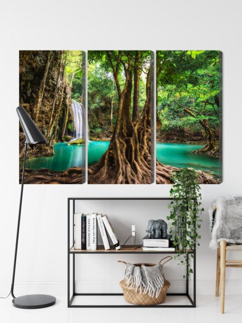 Obraz Wieloczęściowy Wodospady Erawan
