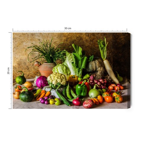 Obraz Na Płótnie Klasyczna Kompozycja Z Warzyw