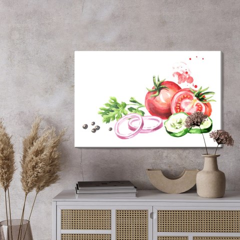 Obraz Na Płótnie Pomidory Z Ziołami