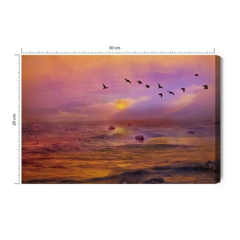 Obraz Na Płótnie Ptaki Nad Oceanem