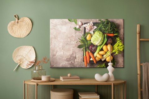 Obraz Na Płótnie Warzywa Na Betonie
