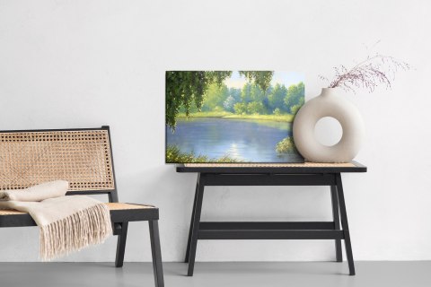 Obraz Na Płótnie Las Z Widokiem Na Rzekę