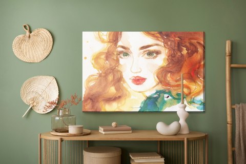 Obraz Na Płótnie Portret Rudowłosej Kobiety