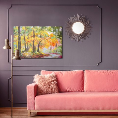 Obraz Na Płótnie Ścieżka W Jesiennym Lesie 3D