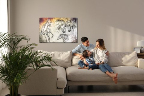 Obraz Na Płótnie Konie Jak Naszkicowane