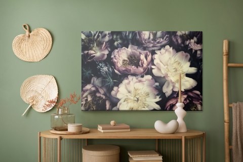 Obraz Na Płótnie Piwonie W Ciemnych Barwach