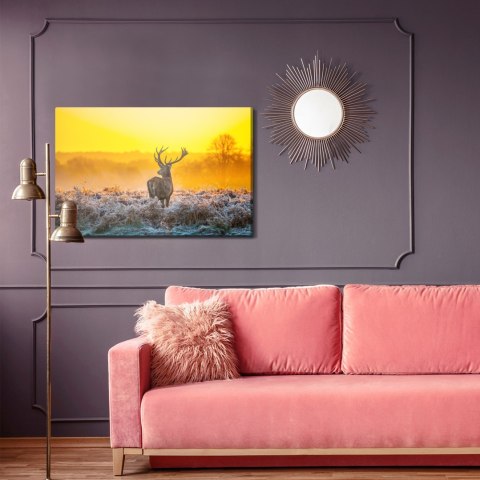 Obraz Na Płótnie Jeleń O Świcie