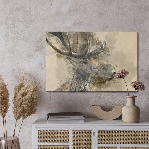 Obraz Na Płótnie Jeleń Z Okazałym Porożem