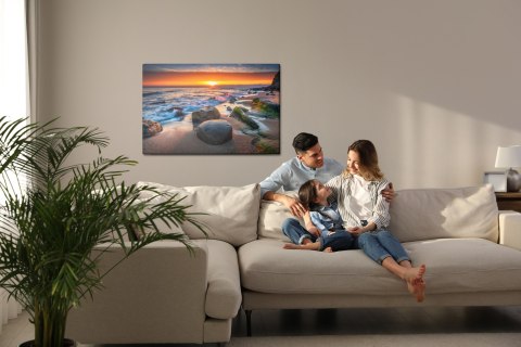 Obraz Na Płótnie Wschód Słońca Nad Morzem