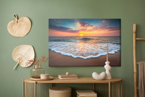 Obraz Na Płótnie Zachód Słońca Nad Morzem
